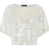 BRUUNS BAZAAR Mossrose Ginia Blouse Hvid Sølv