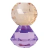 C'EST BON Lysestage 301.960.98 Brun/Violet 10 x 6 cm.
