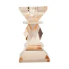 C'EST BON Lysestage 301.984.46 Klar/peach 12x6x6 cm.