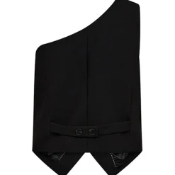 CO' COUTURE Vola Asym Tailor Vest Black