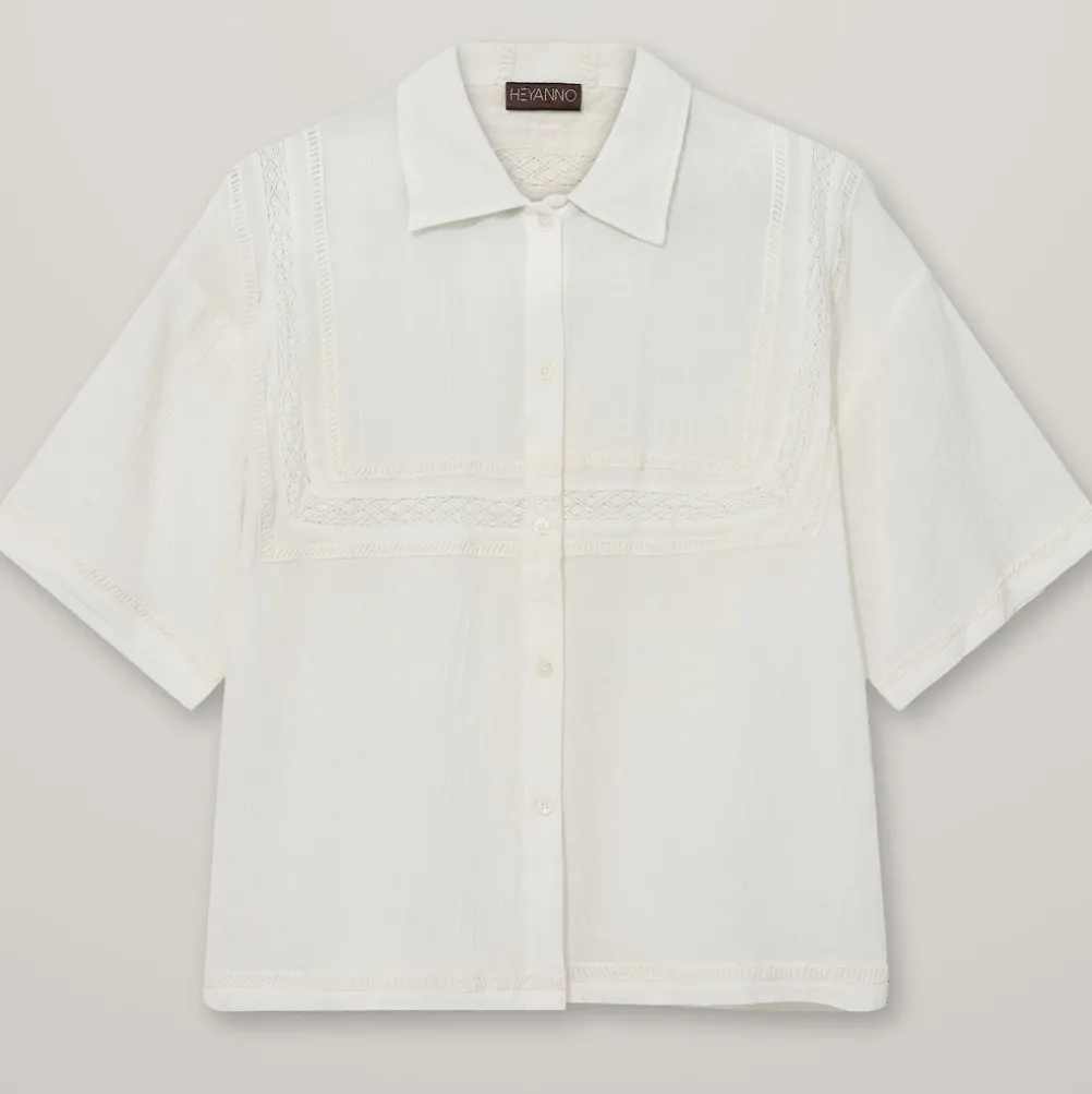 HEYANNO Archive Lace Shirt Ecru