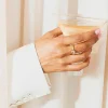 HOUSE OF VINCENT Fortune Teller Ring Rosakvarts