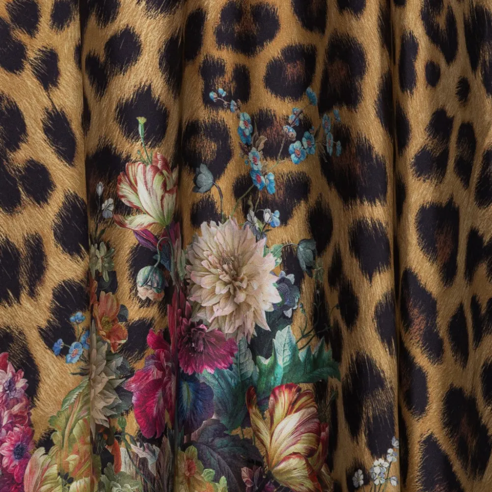 KARMAMIA Savannah Skirt Flower Leopard