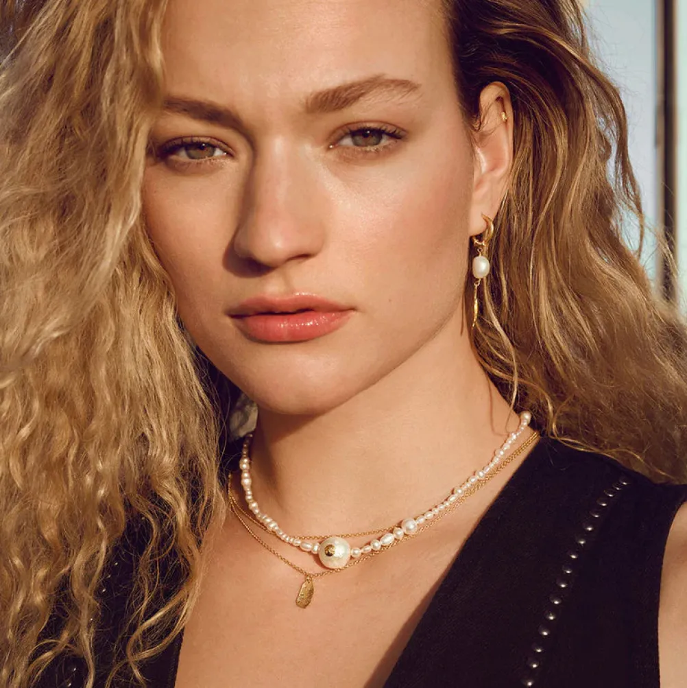 MAANESTEN Maggie Necklace (guld/sølv)