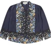 MUNTHE Faiza Silk Top Black