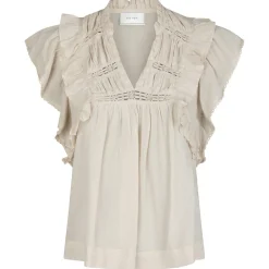 NEO NOIR Jayla Voile Top Ivory