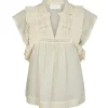 NEO NOIR Jayla Voile Top Light Yellow