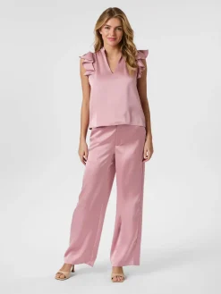NEO NOIR Stella Heavy Blouse Evening Rose