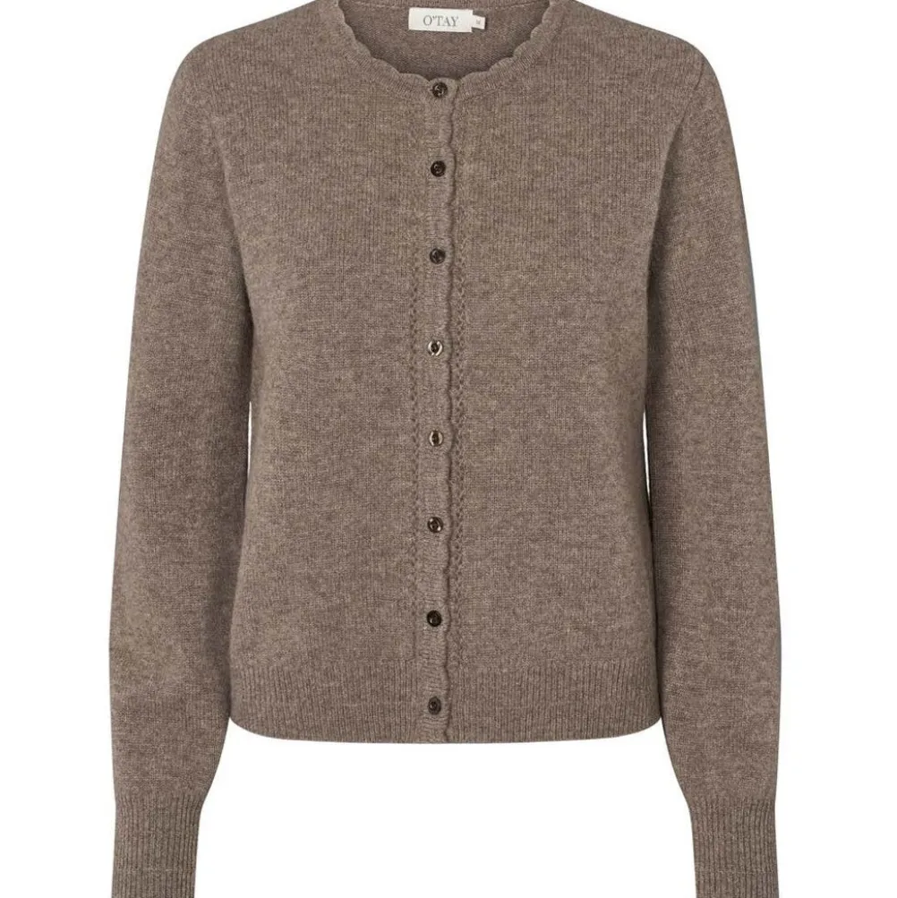 O'TAY Faith Cardigan Brownstone