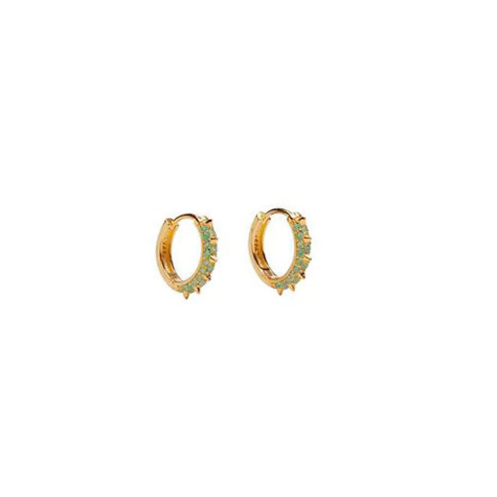 PICO COPENHAGEN Suede Hoops Grøn