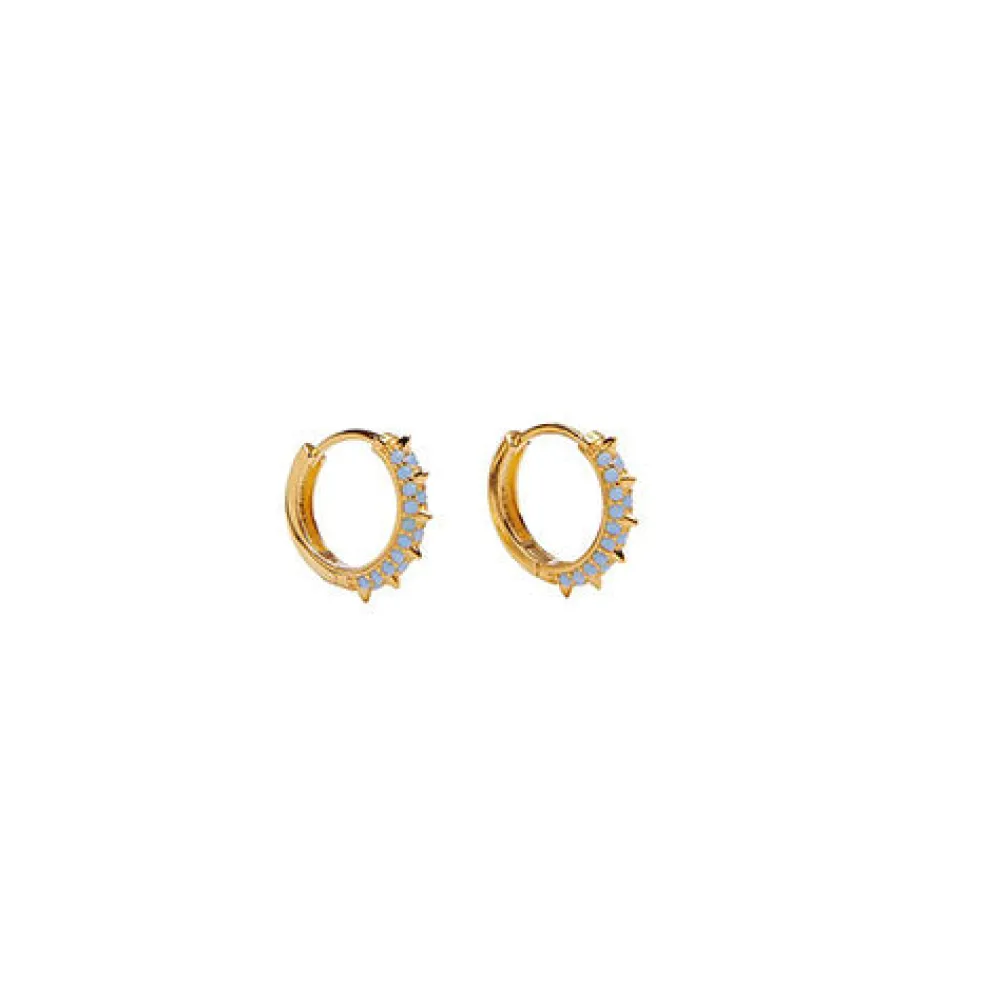 PICO COPENHAGEN Suede Hoops Blue