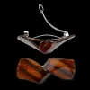 SUI AVA Classic Knot Clip Golden Brown