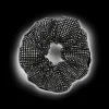 SUI AVA Kelly Crystal Scrunchie Black Diamond