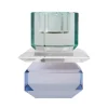 C'EST BON Lysestage 301.972.94 Mint/blå 8,5x7x7 cm.