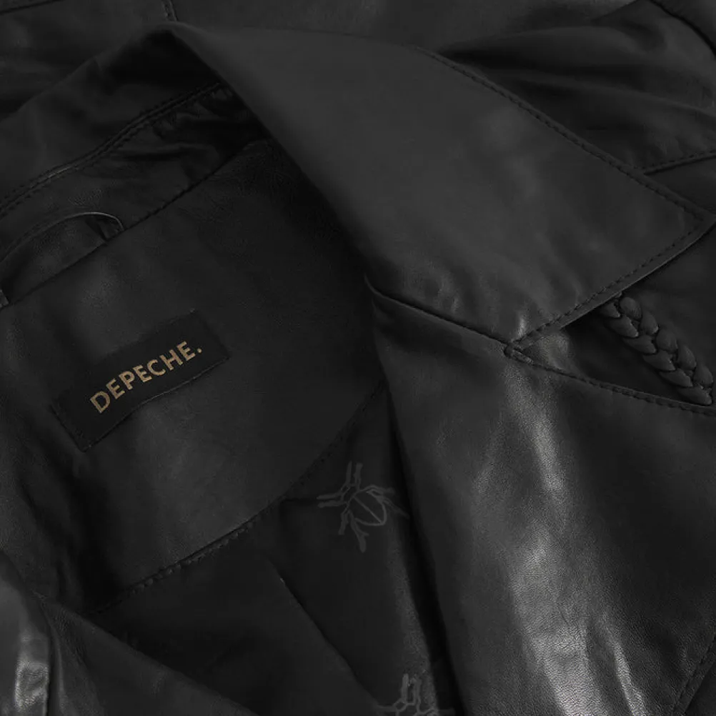 DEPECHE Brenda Skindjakke Sort