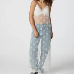 NEO NOIR Tarzana Lace Sequins Dress White