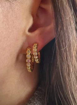 PICO COPENHAGEN Alba Petit Crystal Studs Klar